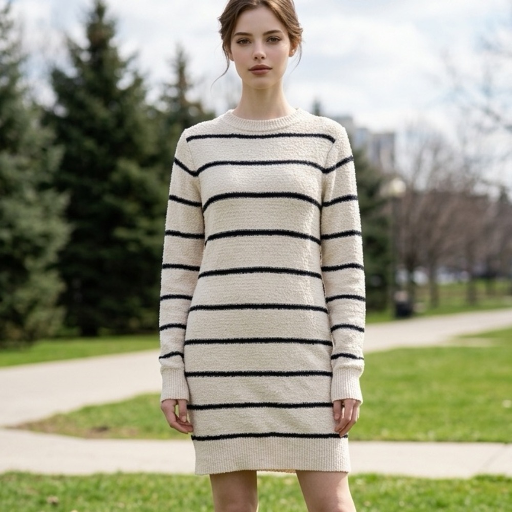 Volcom "So Far So Good" Striped Sweater Dress